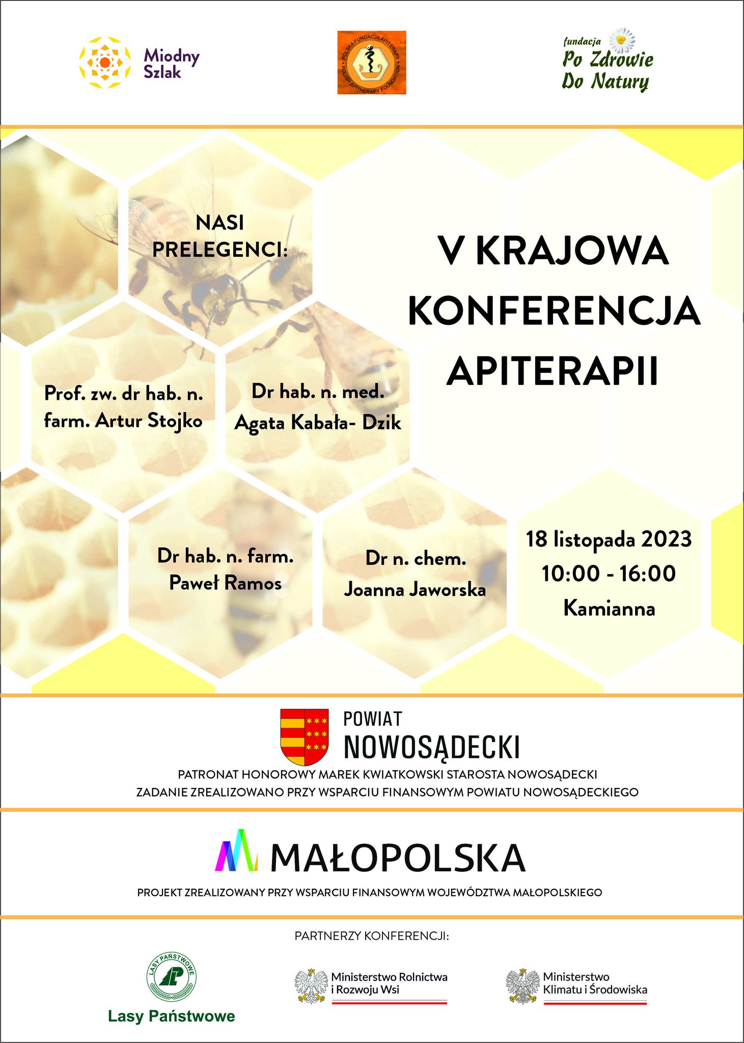 You are currently viewing V Krajowa Konferencja Apiterapii w Kamiannej